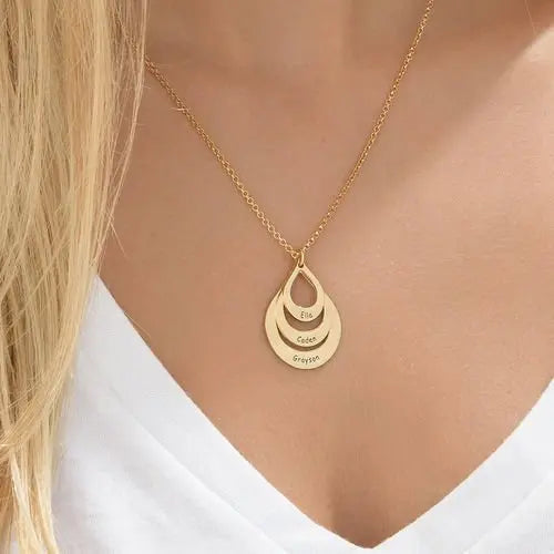 Personalized Drop Necklace with Names