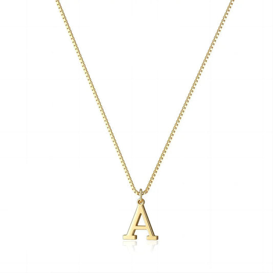 Gold initial Dainty necklace