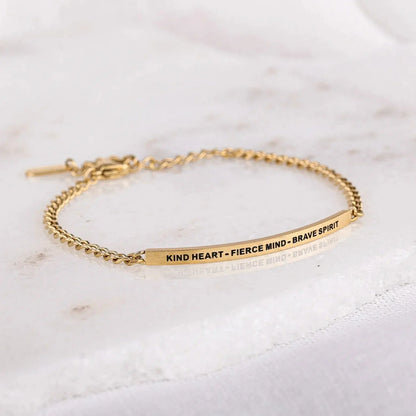 KIND HEART - FIERCE MIND - BRAVE SPIRIT  NostalgiaJewels